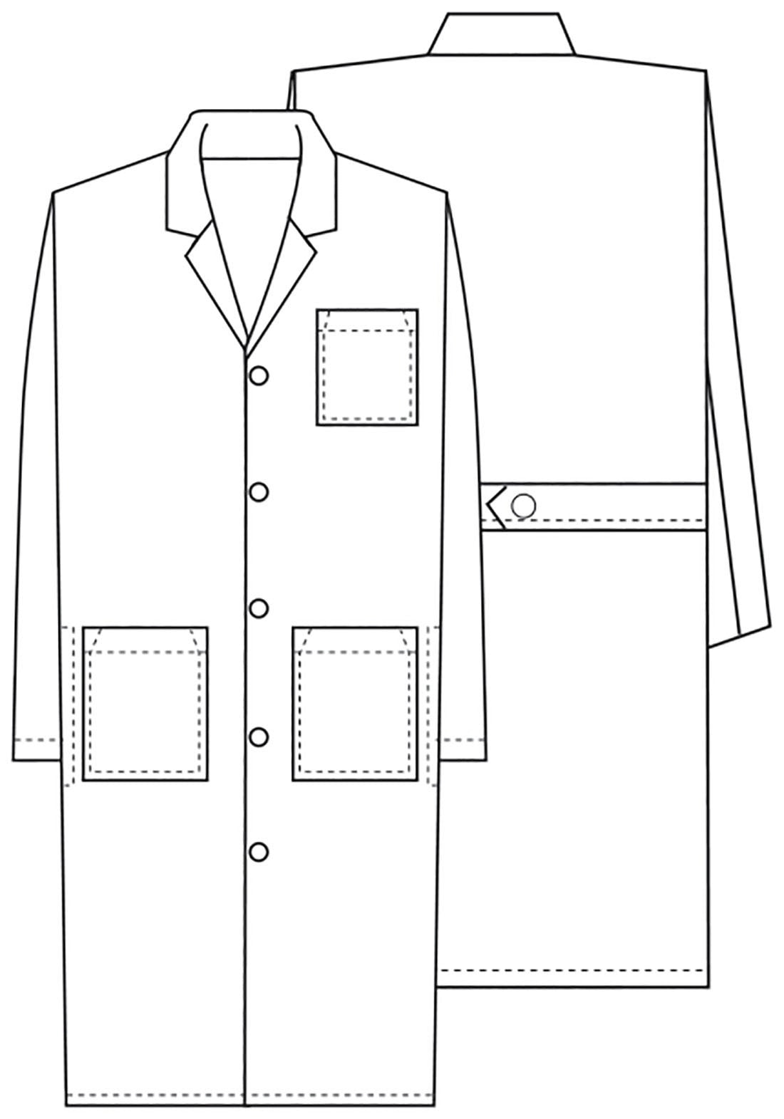 DELANTAL VARON MED MAN 1388 WHT