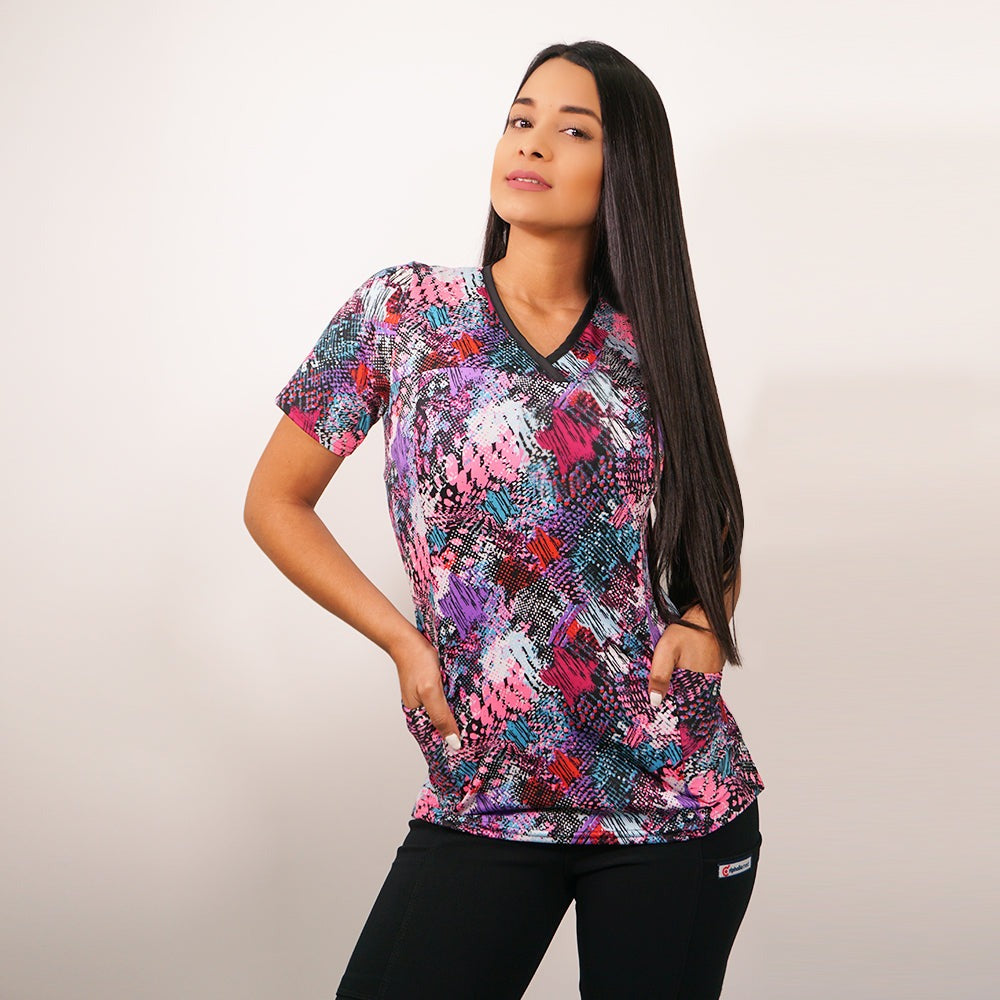 BLUSA DAMA RIPHOLIA ESTAMPADA  2238