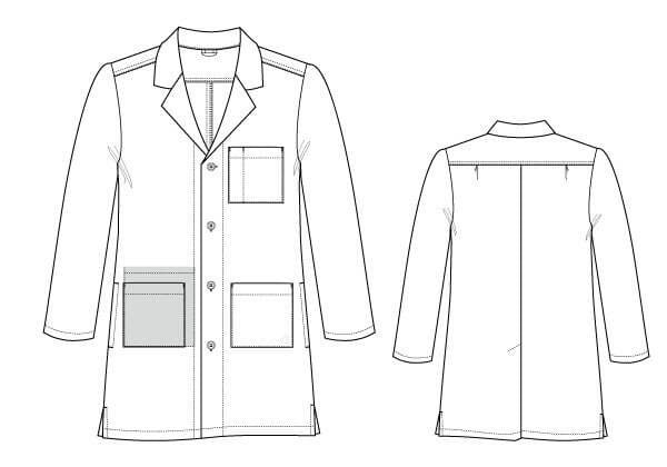 DELANTAL VARON WONDER WINK 7302A WHT