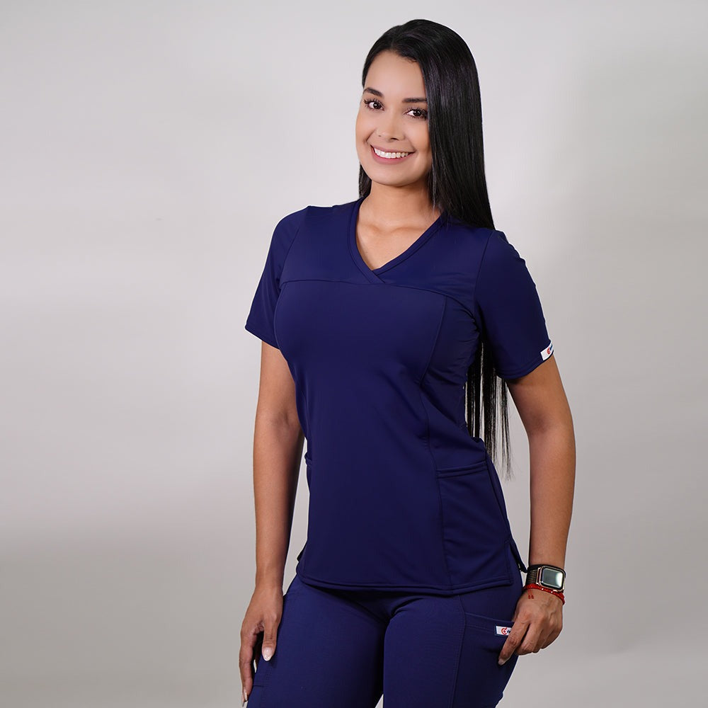 BLUSA DAMA RIPHOLIA 760 AZUL MARINO