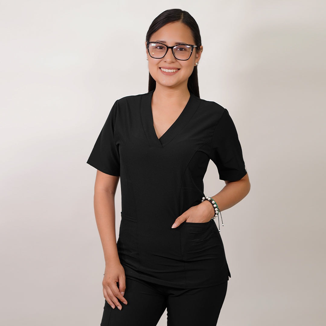 BLUSA DAMA RIPHOLIA 2216 CLASICO-8 negro